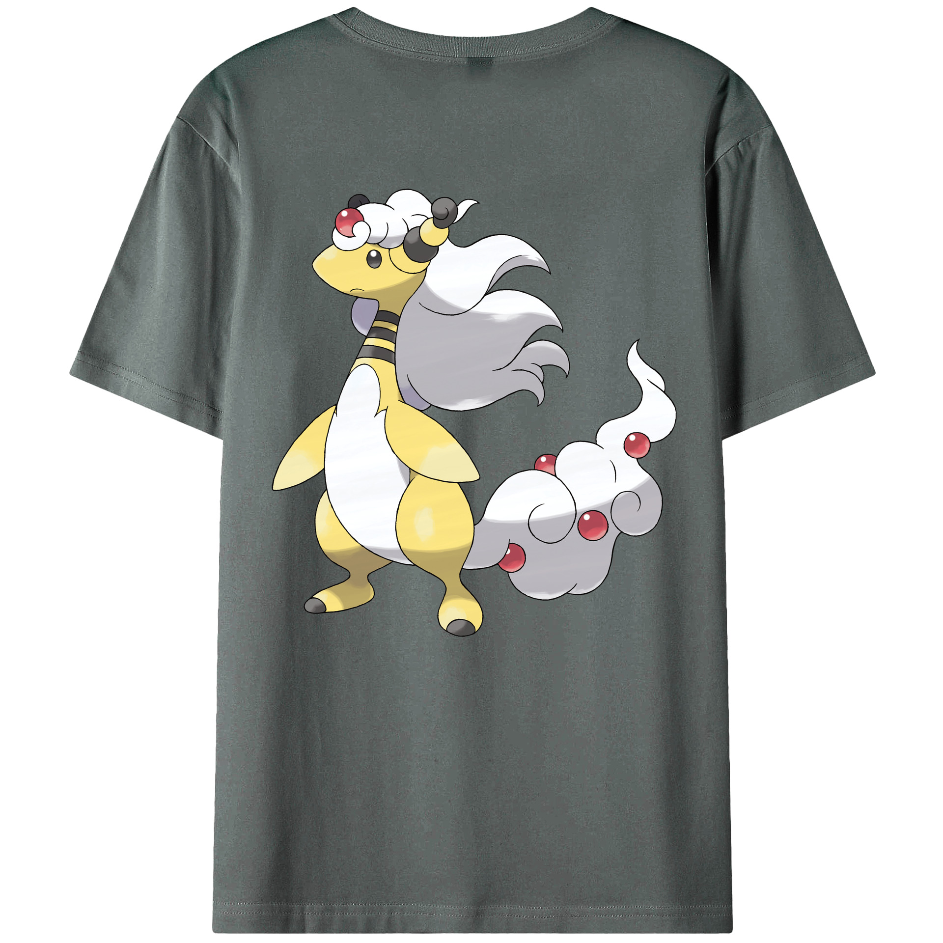 （画像用） ポケットモンスター Pokémon 綿100％ メンズ半袖Tシャツ（バックプリント） 通気性